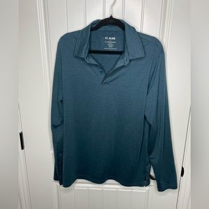 01.ALGO performance Long Sleeve Polo size large